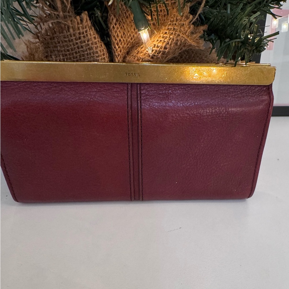 Fossil Women's Brown / Bronze Clutch